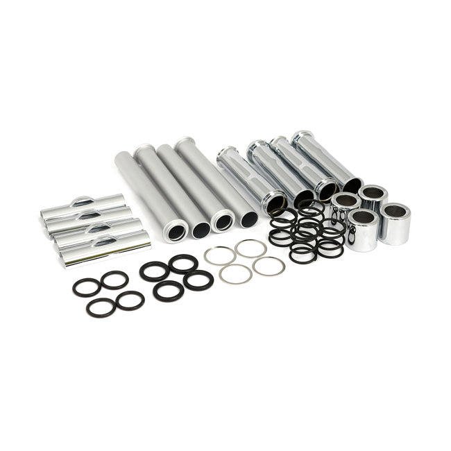 Complete 86-90 XL Pushrod Cover Kit Chrome