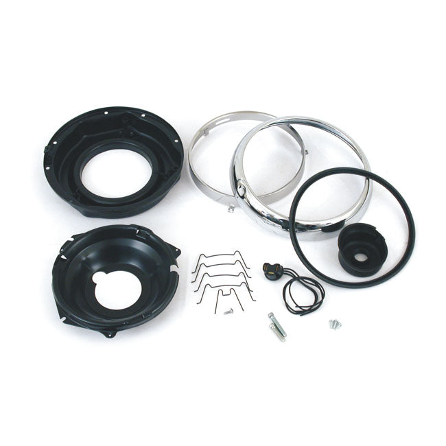 Headlight Assy And Trim Kit - 7 Inch