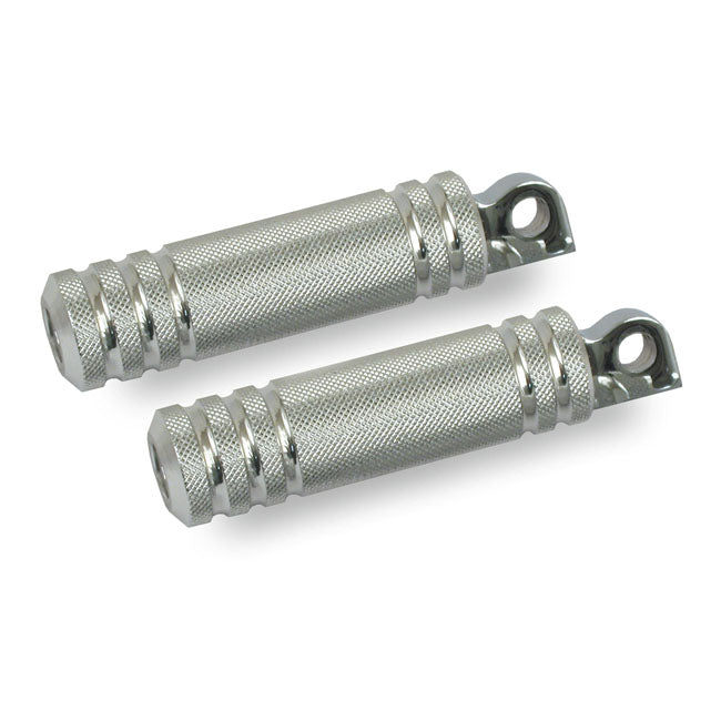 Footpegs Knurled Aluminum Male Mount - Small