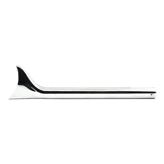 Slip-on Fishtail Exhaust Extension 24" Long Chrome