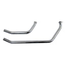 Upswept Head Pipes S-Pipe Around Oil Tank For 70-84 Shovelhead With Rigid Frame NU