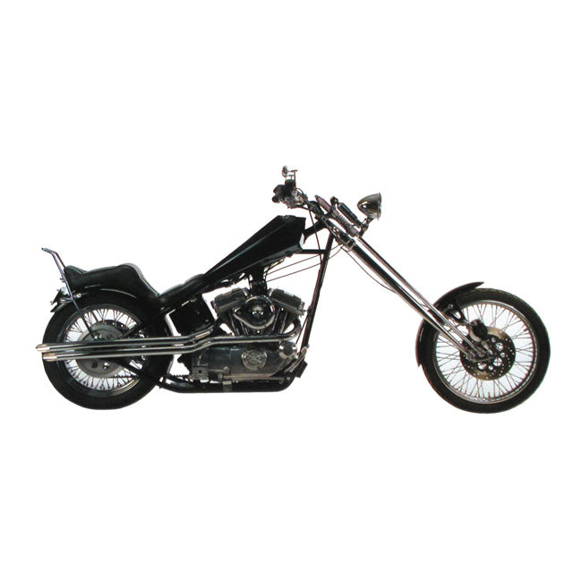 Dual Shotgun Drags. Chrome For 86-03 XL Ridgid Frame Only NU