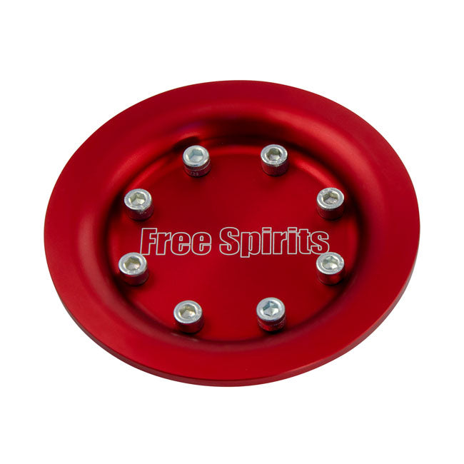 XR Transmission Pulley Cover Red Anodized