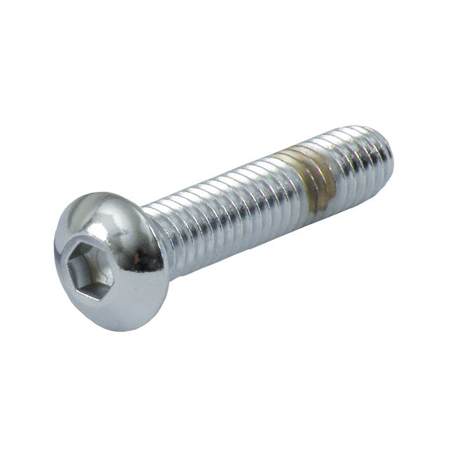 Buttonhead Bolt Chrome - 5/8-11 X 1 Inch