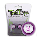Eight Ball Valve Caps Purple