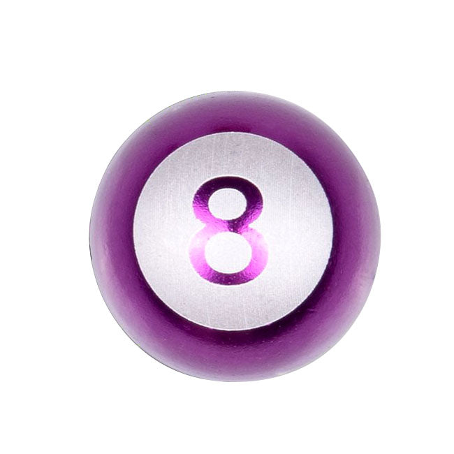 Eight Ball Valve Caps Purple