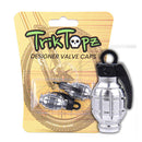 Hand Grenade Valve Caps Chrome