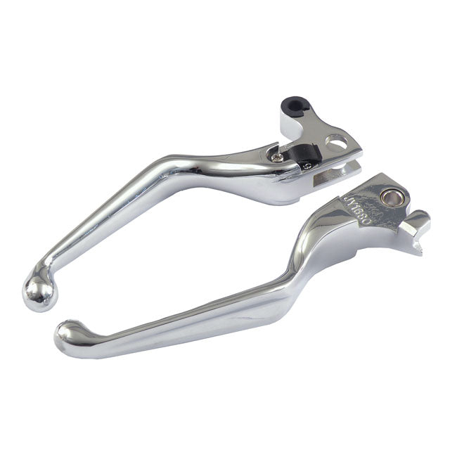 Handlebar Lever Kit Chrome For 04-06 XL