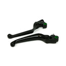 Handlebar Lever Kit Wide Blade Black For Cable Operated - 96-17 Dyna