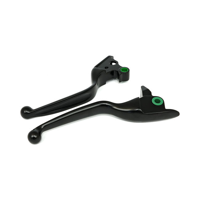 Handlebar Lever Kit Wide Blade Grooved Black