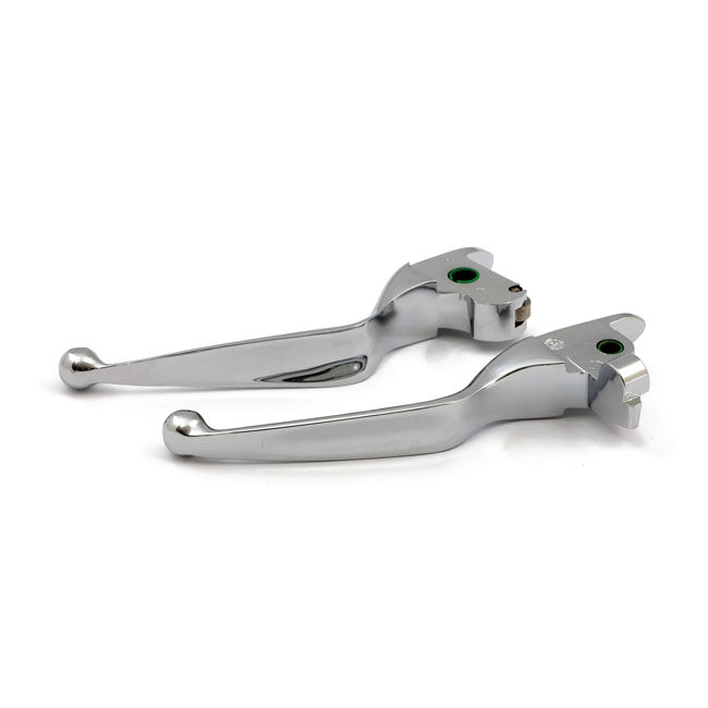 Handlebar Lever Kit Wide Blade Chrome For Hydr. Operated Clutch - 14-16 Touring Excl. FLHR, FLHRC, Trikes