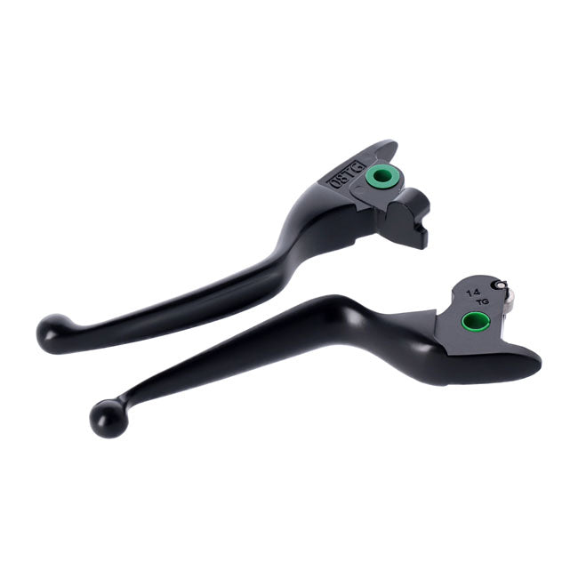 Handlebar Lever Kit Wide Blade Black For Hydr. Operated Clutch - 14-16 Touring Excl. 14-16 FLHR, FLHRC