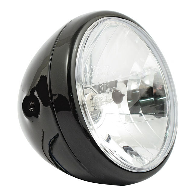 Reno 7 Inch H-4 Headlamp Gloss Black