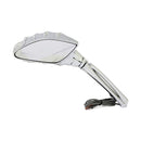Skeleton Mirror Set With LED Turn Signals Chrome