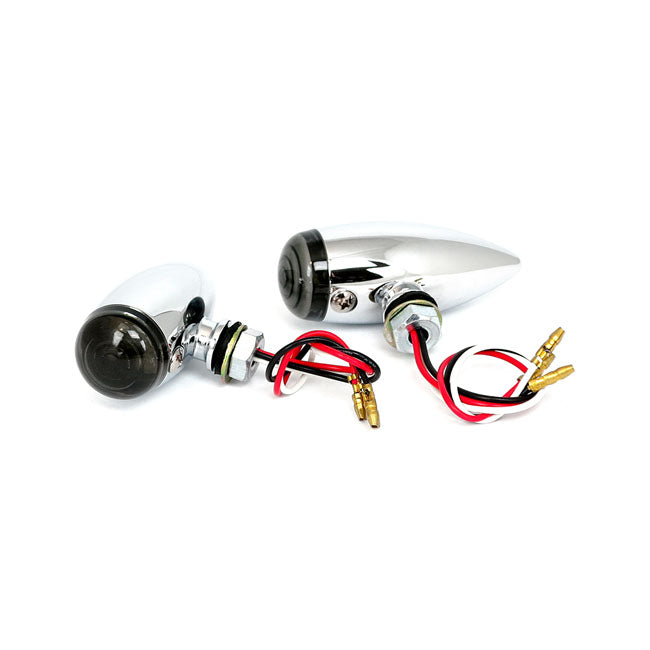 Micro LED Bullet Taillight Chrome / Smoke Lens