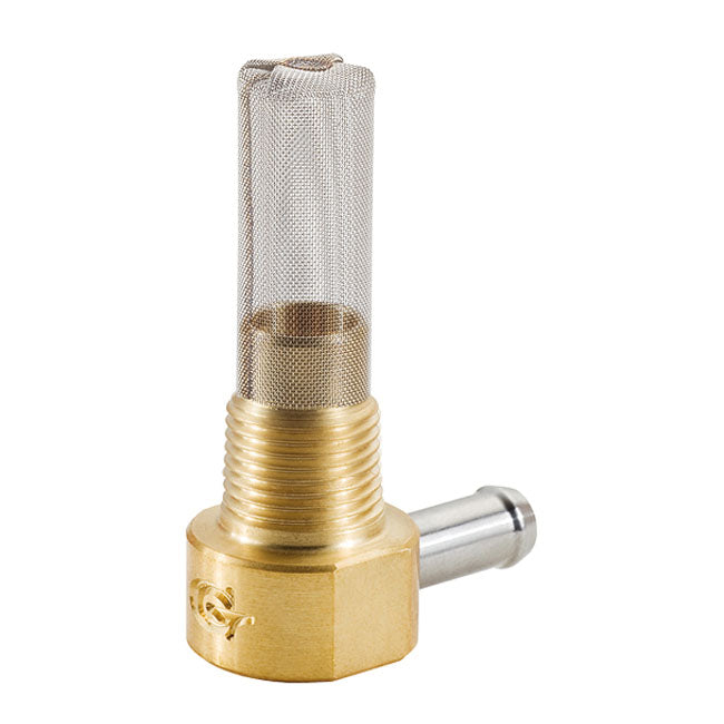 Low Profile Tank Fitting Brass - 3/8 NPT - 8 MM Fuel Hose