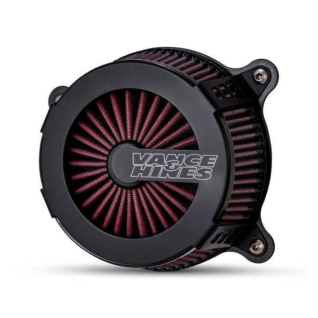 VO2 Cage Fighter Air Cleaner Kit Matt Black For 91-22 XL Sportster Excl. XR1200