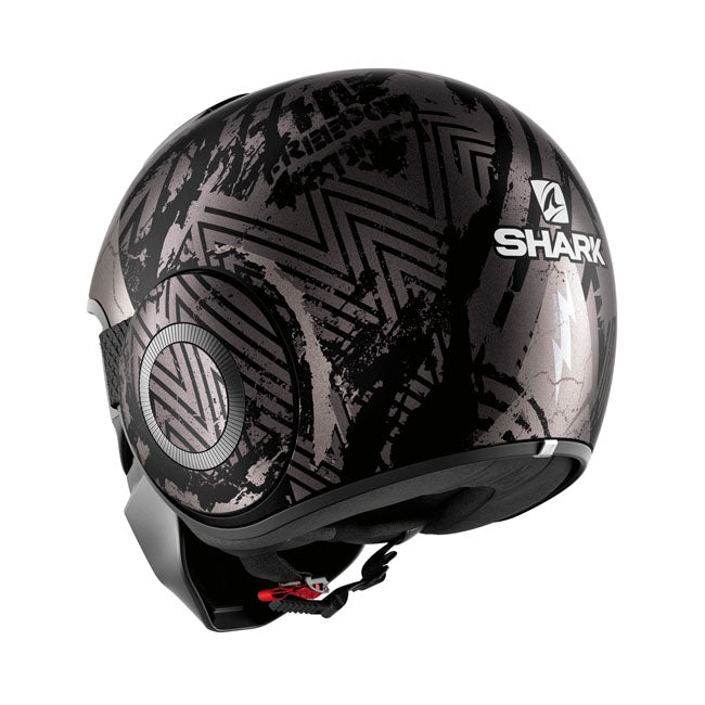 Street Drak Crower Helmet Matt Black / Silver