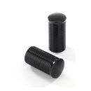 FL Handlebar Grip Ends Ribbed Black Aluminium