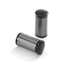 FL Handlebar Grip Ends Ribbed Black CC Aluminium