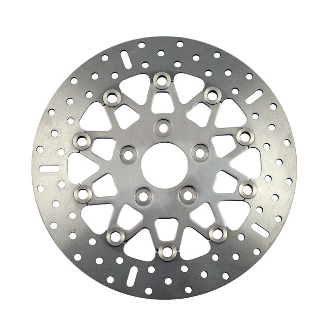 Polished Stainless Floating Narrow Brake Rear Rotor For Most Upto 1999 H-D Models NU