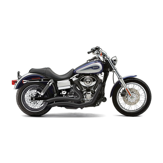 Speedster Short Swept Exhaust Black For 12-16 Dyna incl. 12-16 NU FLD Switchback