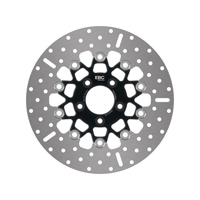 Black Floating Wide Rotor For 00-21 Softail Excl. FXSE