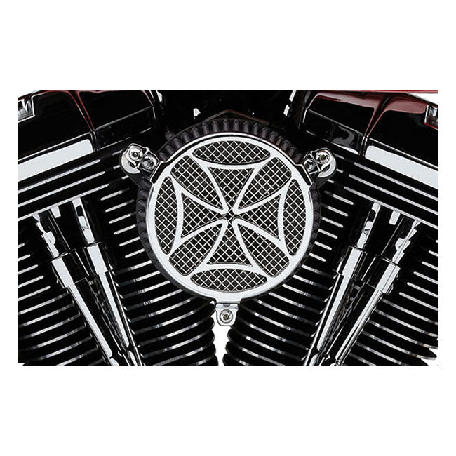 Naked Air Cleaner Kit Cross Chrome For 01-15 Softail
