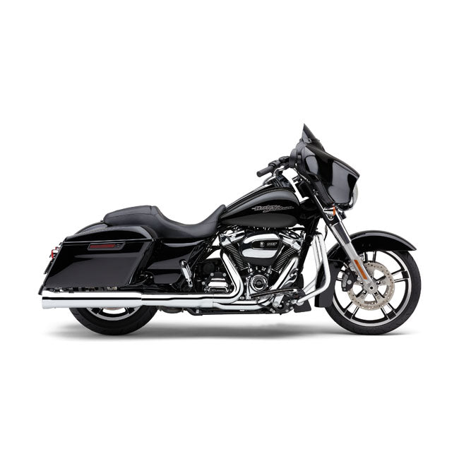 NH Series 4 Inch Slip-On Mufflers Chrome For 17-22 Touring