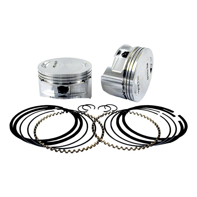 Evo 3-5/8 Big Bore Piston Set OEM Heads +.020" For 84-99 Evo B.T. With 5.565" Long 3-5/8" Big Bore