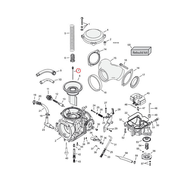 Jet Needle Mid-Range CV Carburetor N8EA