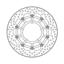 Halo Series Floating Brake Rotor Black TUV Approved For Front Right: Honda: 20-22 CRF 1100 L Africa Twin Adventure Sports