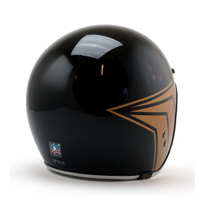 X 13 1/2 Skull Bucket Helmet Gloss Black