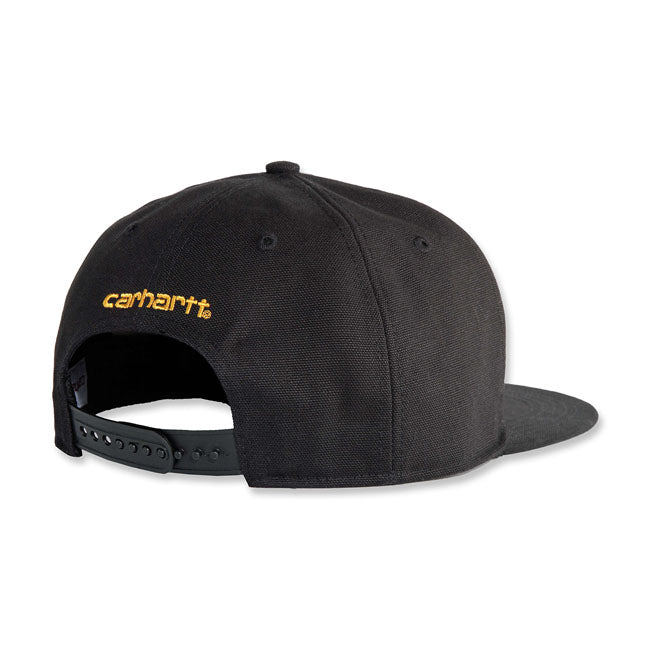 Firm Duck Flat Brim Cap Black