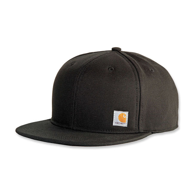 Firm Duck Flat Brim Cap Black