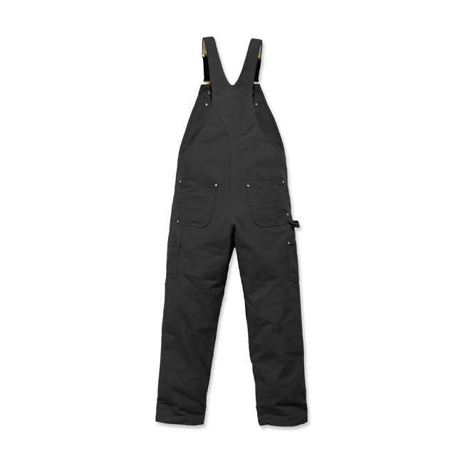 Relaxed Fit Duck Bib Overall Black