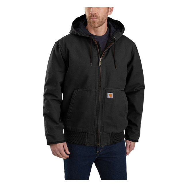 Washed Duck Insulated Active Jacket Black