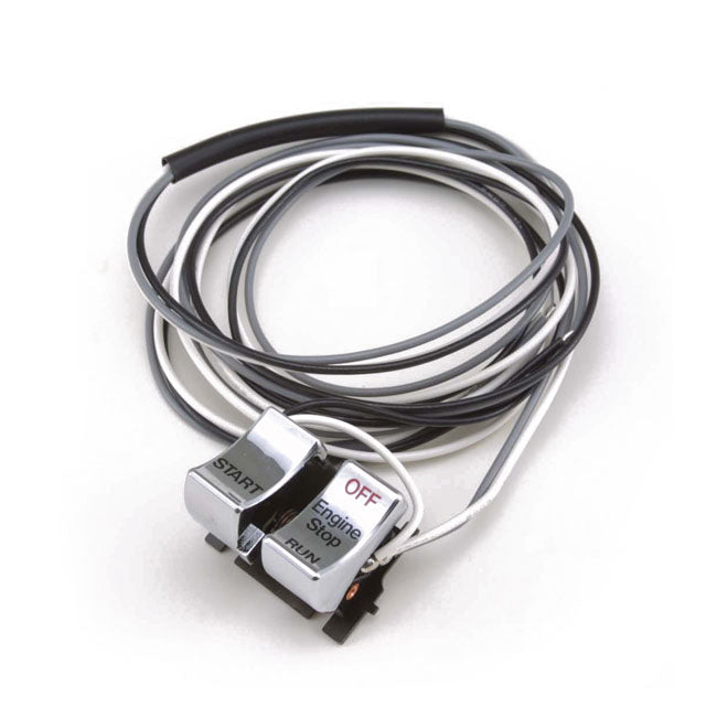 Run / Off / Start Handlebar Switch Set Chrome