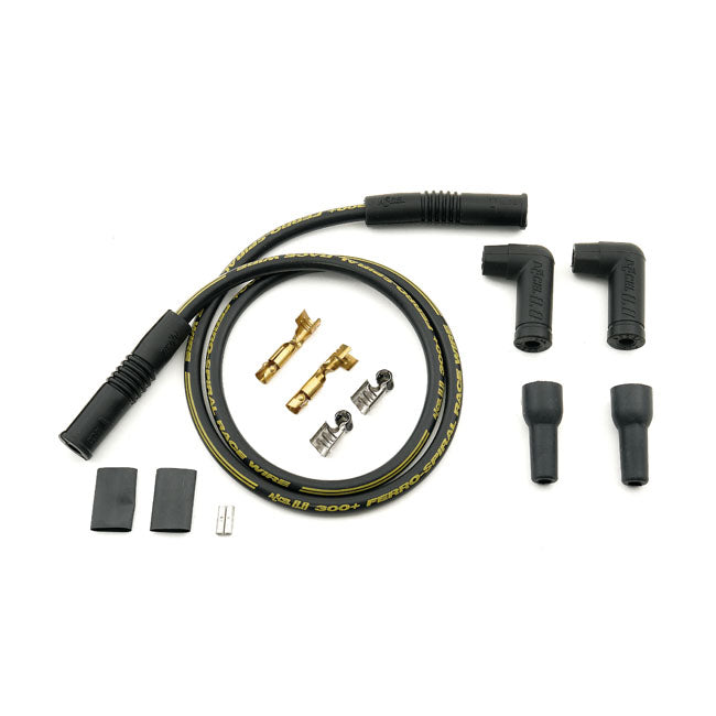 8.8 MM 300+ Spark Plug Wire Set Black With Pre-1999 Style Coil