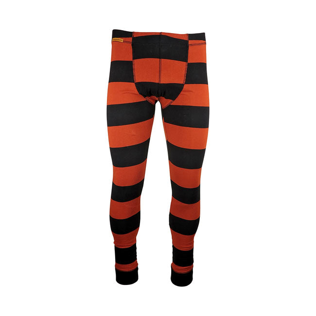Long John Striped Trouser Black / Orange