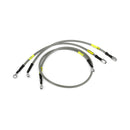 Stainless Clear Coated Front Brake Line For 11-16 FLSTC Heritage Classic With ABS