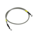 Stainless Clear Coated Upper Front Brake Line For 11-16 FLSTC Heritage Classic With ABS
