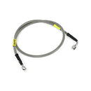 Stainless Clear Coated Upper Front Brake Line For 12-16 FLSTF/FLSTFB/FLS With ABS