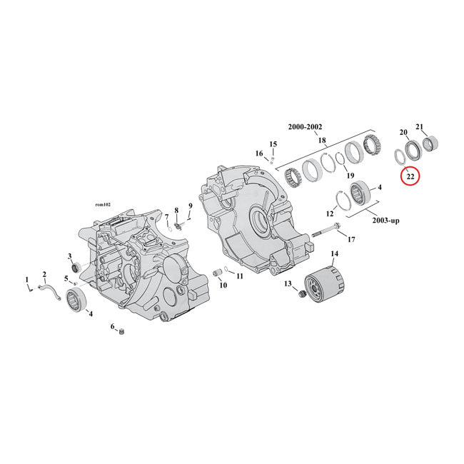 Sprocket Shaft Bearing Thrustwasher