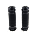 Grooved Handlebar Grips Black - 1" / 25.4 MM For 96-21 H-D With Dual Throttle Cables Excl. Street