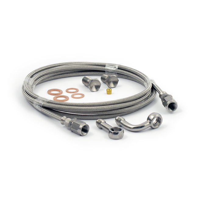 Stock / Raised Handlebar Hide-A-Line Brake Line Kit