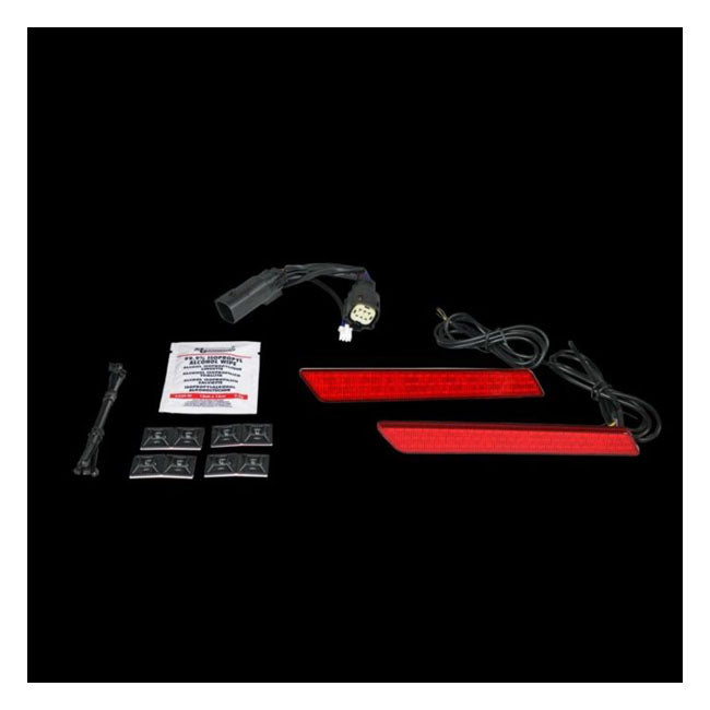 Saddlebag Latch LED Lightz Red Lens