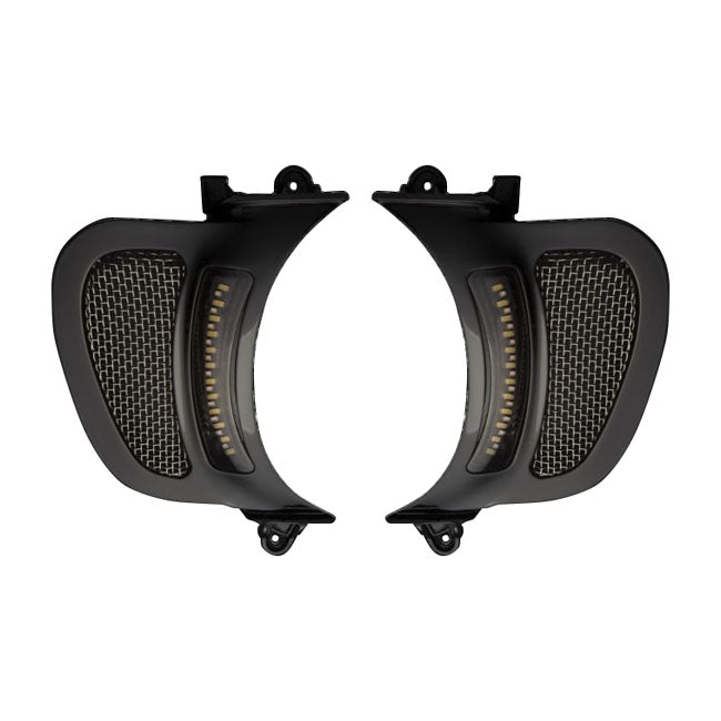 Road Glide LED Vent Inserts Black