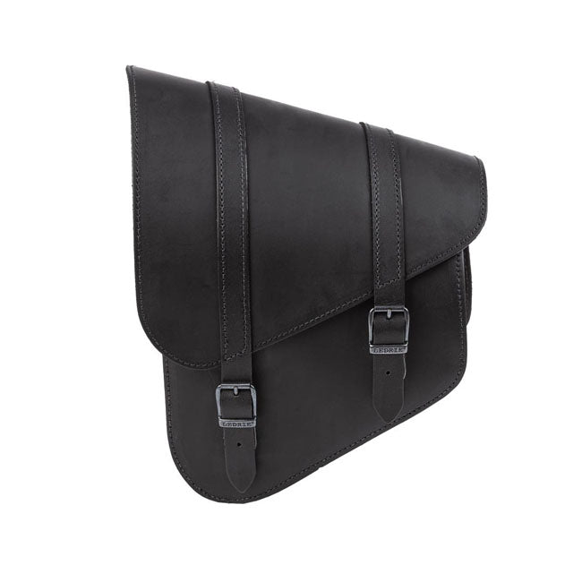 Full Leather Swing Arm Bag Left Black For 18-21 M8 Softail