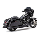 909 Upper Cut Slip-On Mufflers Black - 4 Inch For 17-22 Touring